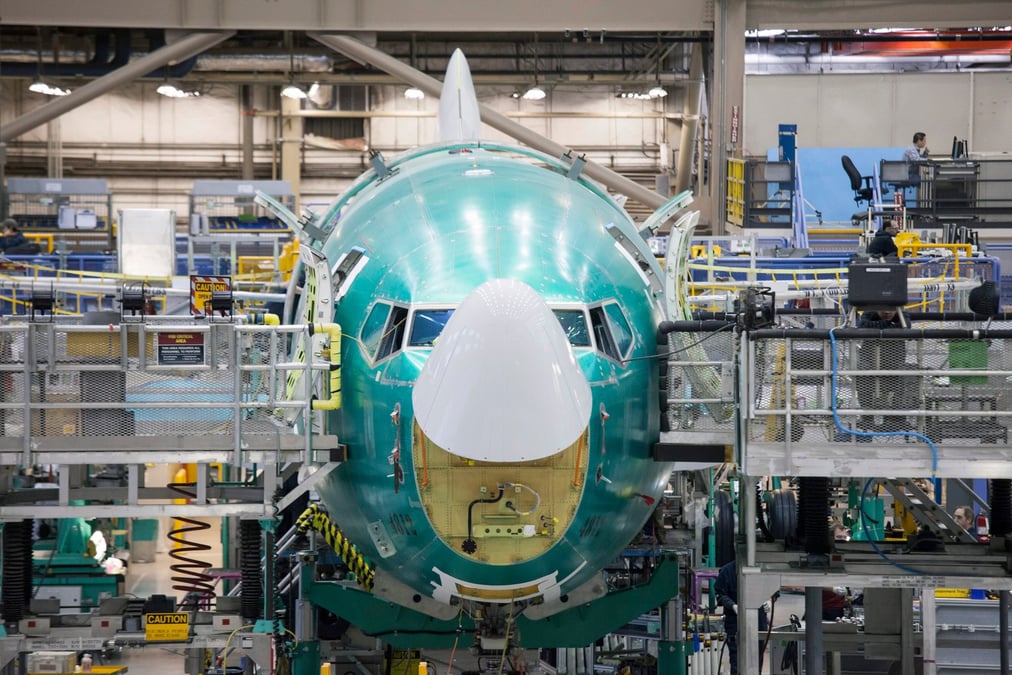 Aéronautique, chaîne d'assemblage, Boeing, 737, Renton, Washington, avion,
