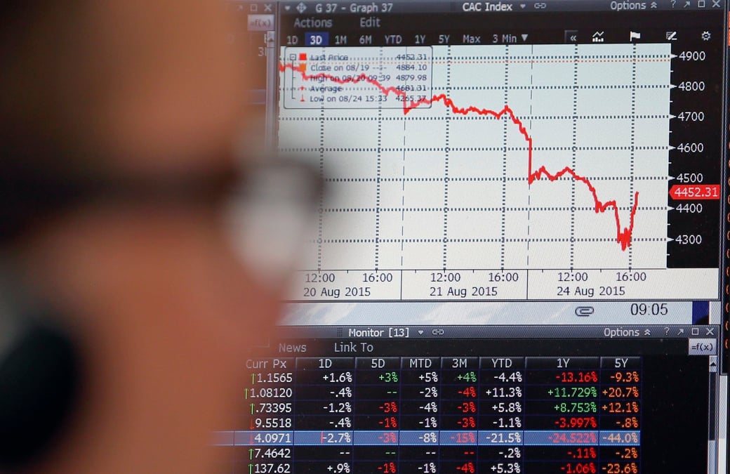 Les bourses europeennes en baisse en debut de seance