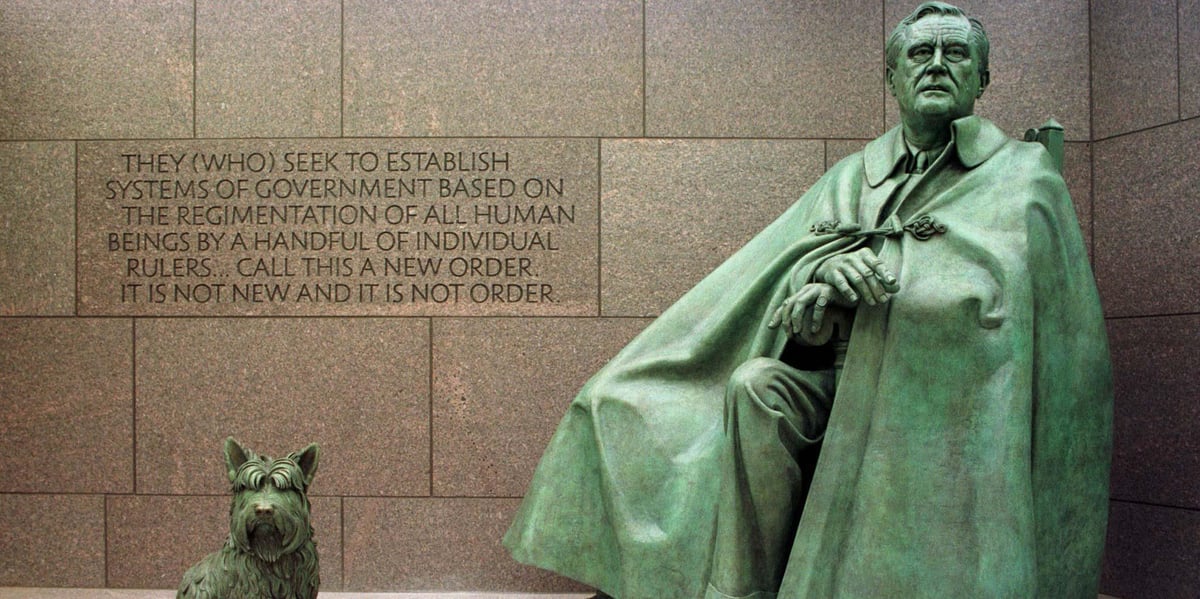 Le mémorial de Franklin Delano Roosevelt aux Etats-Unis.