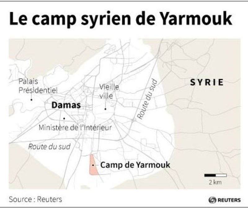 Le camp syrien de yarmouk