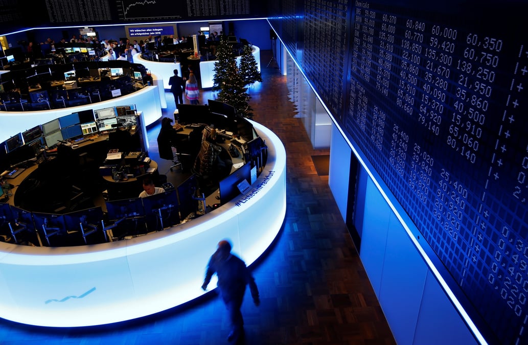 La bourse de francfort, en allemagne