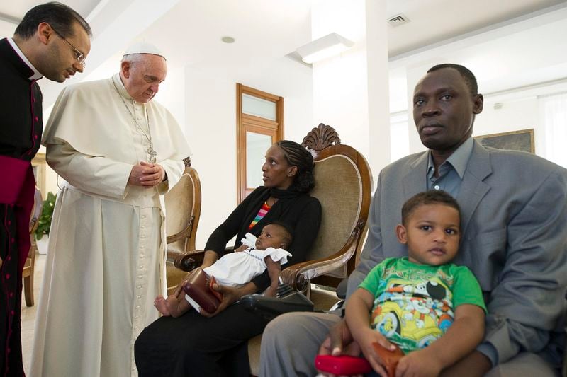 La Soudanaise convertie au christianisme a rencontré le pape