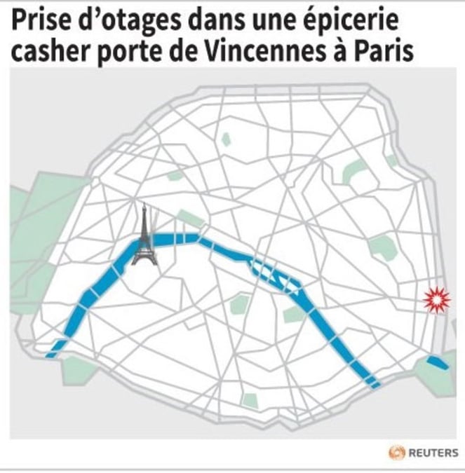 Prise d'otages dans une epicerie casher a paris