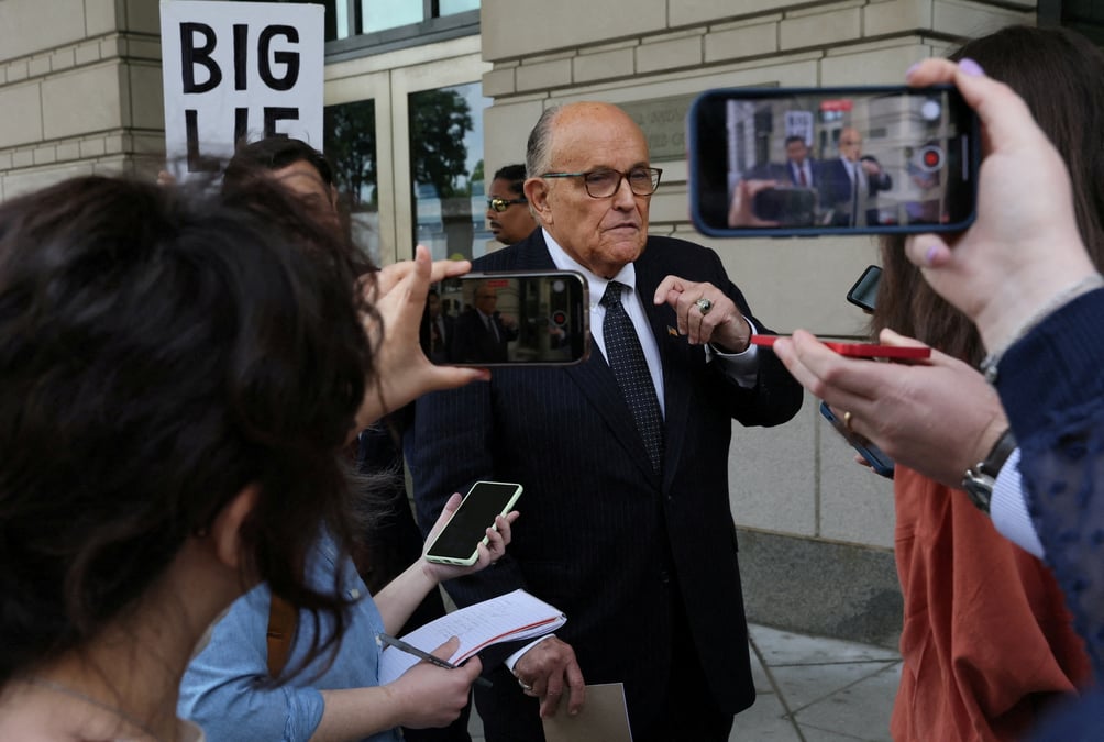 L'ancien avocat personnel de donald trump, rudolph giuliani