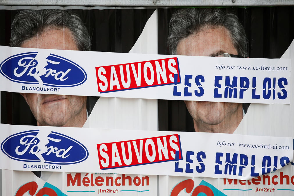 Pres de 500 manifestants pour les emplois de ford blanquefort