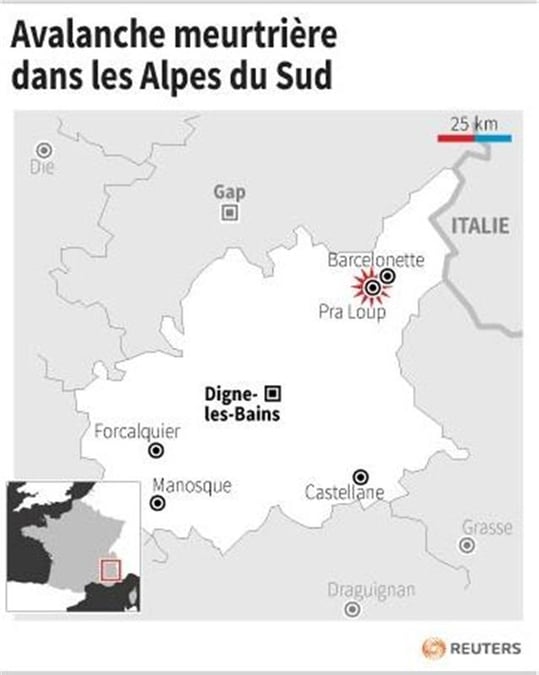 Un skieur meurt dans une avalanche dans les Alpes du Sud