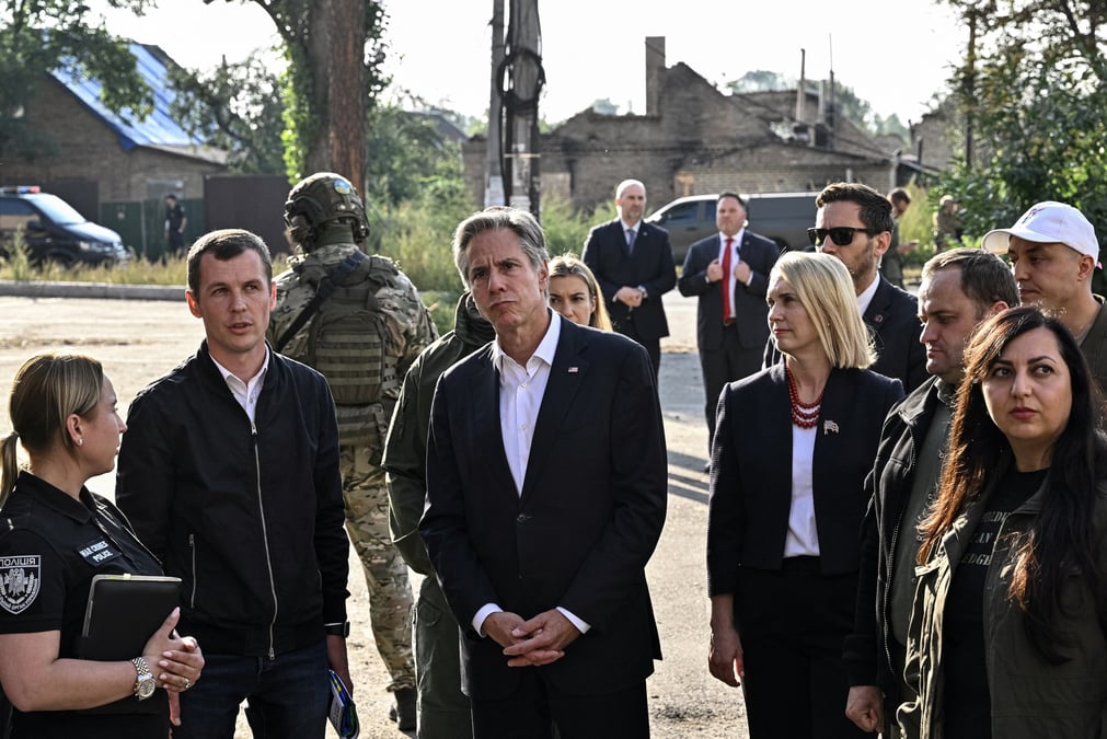 A kyiv, blinken annonce une nouvelle aide militaire a l'ukraine