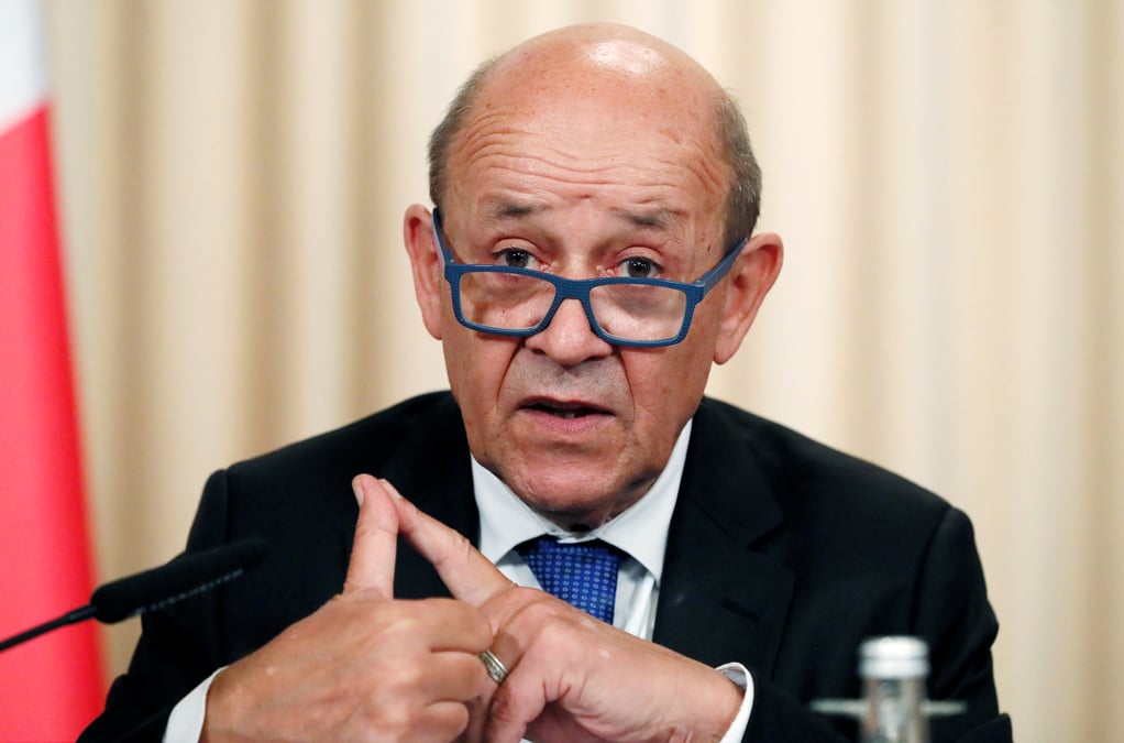 Syrie: le drian reclame une reunion "de toute urgence" de la coalition anti-ei