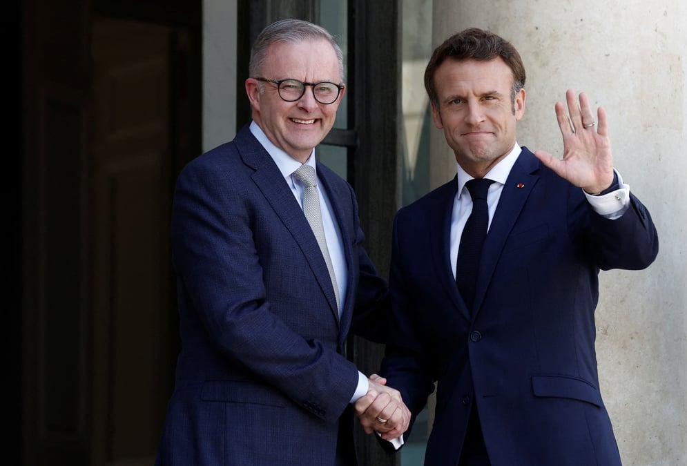Macron recoit le premier ministre australien pour renouer le lien paris-canberra