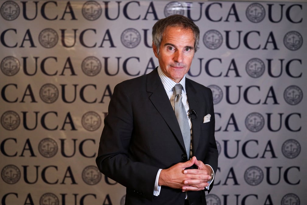 Le chef de l'agence internationale de l'energie atomique (aiea), rafael grossi, a buenos aires