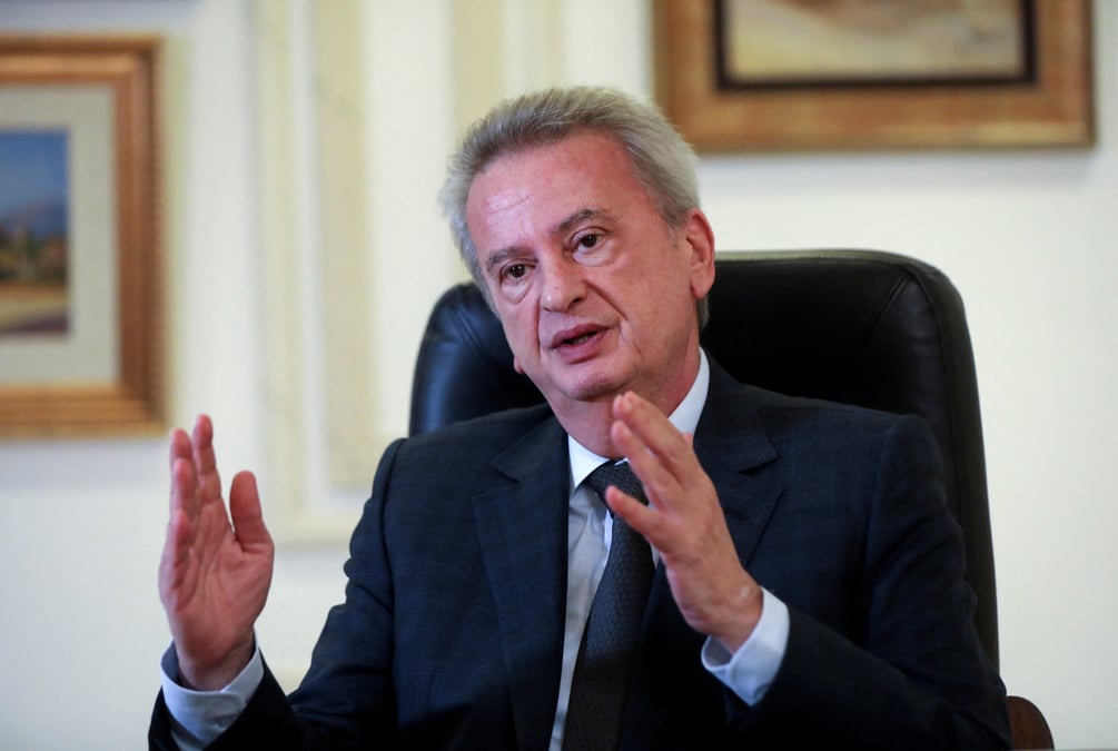 Le gouverneur de la banque centrale du liban, riad salameh