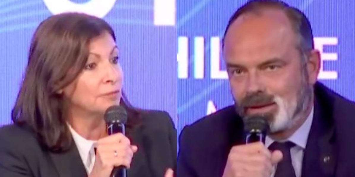 Anne Hidalgo et Édouard Philippe lors du Sommet du Grand Paris, le 29 septembre 2020