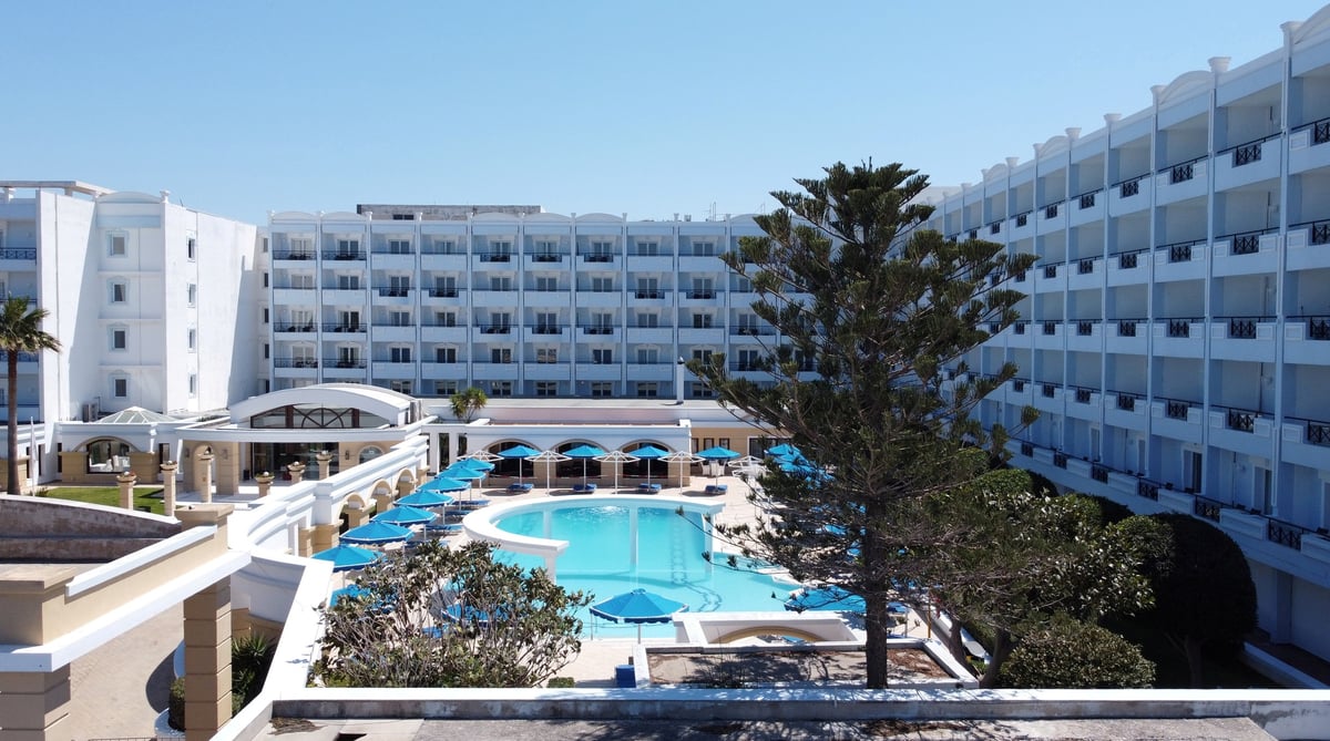 Le mitsis grand hotel, sur l'ile de rhodes
