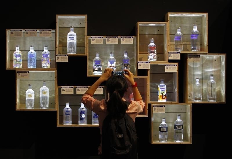 Forte croissance trimestrielle de pernod ricard