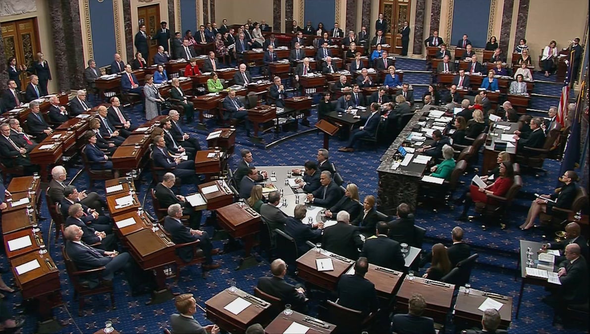 Donald trump acquitte par le senat americain