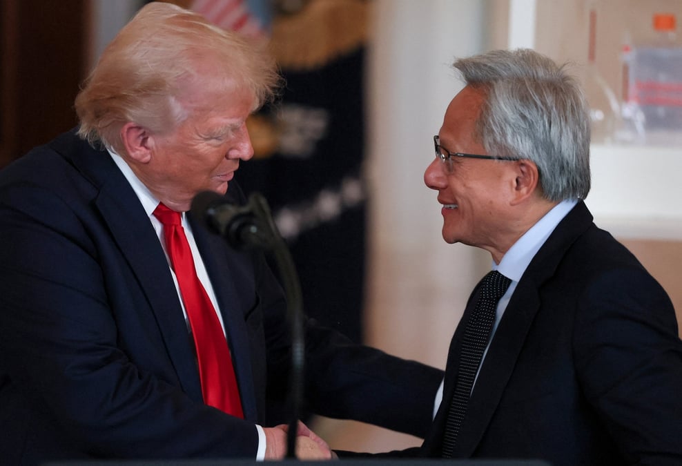 Les relations entre Donald Trump et le fondateur de Nvidia, Jensen Huang, sont compliquées.