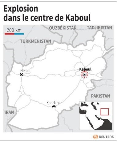 Explosion dans le centre de kaboul