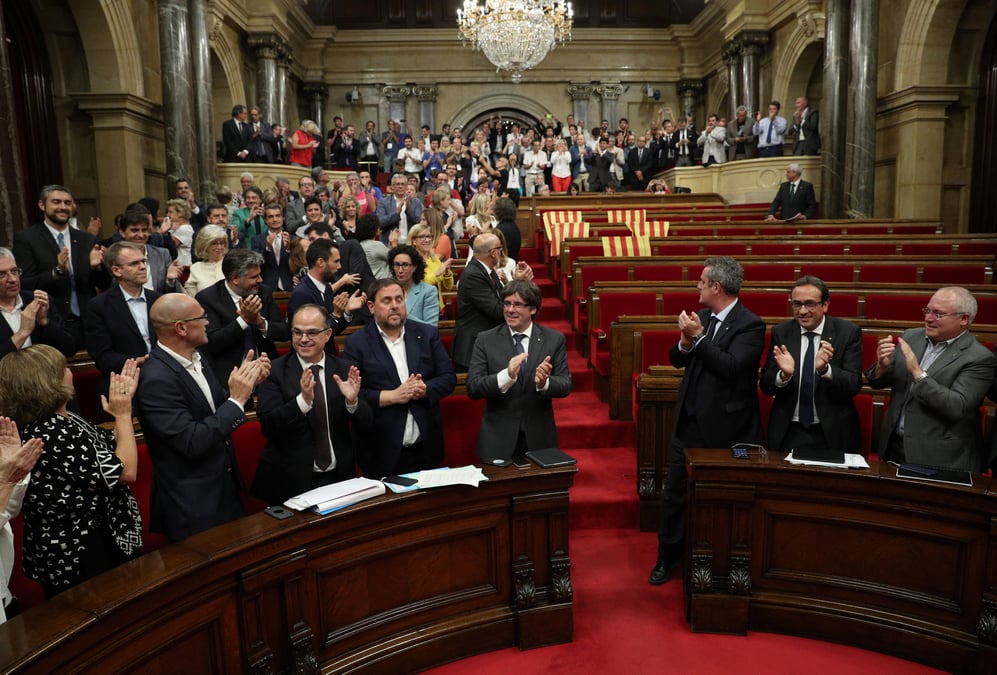 Le parlement catalan pour la tenue d'un referendum d'independance