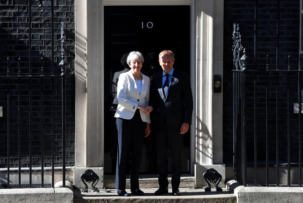 May exposera sa vision des relations avec bruxelles apres le conseil