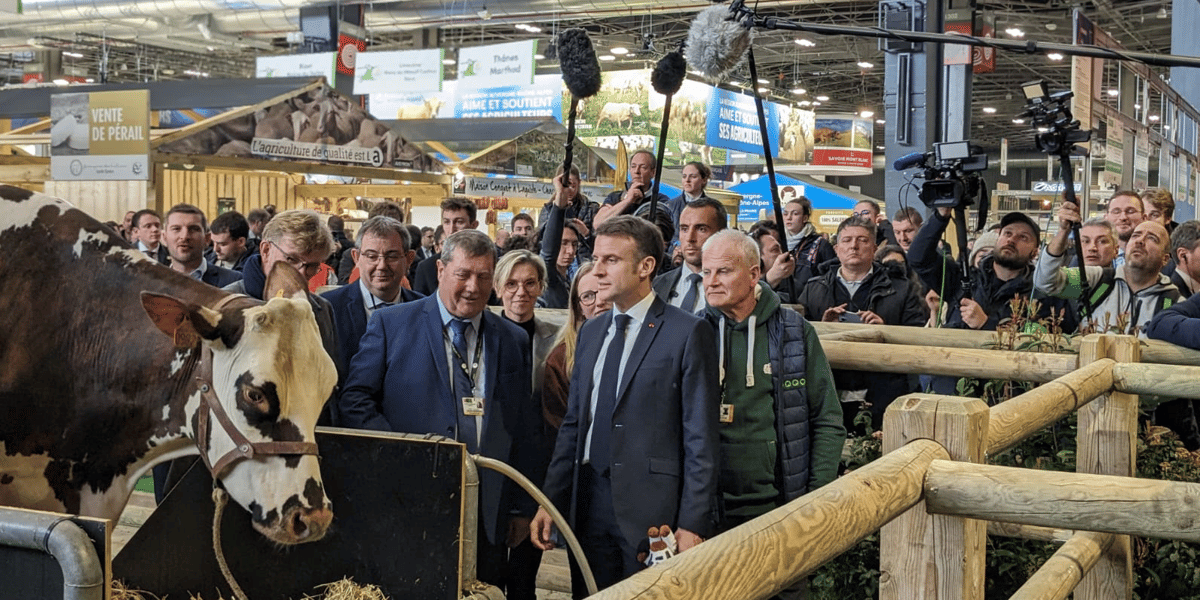 Emmanuel Macron au 60eme salon de l'Agriculture