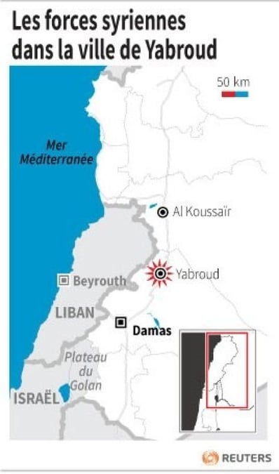 Les forces syriennes entrent dans la ville rebelle de Yabroud