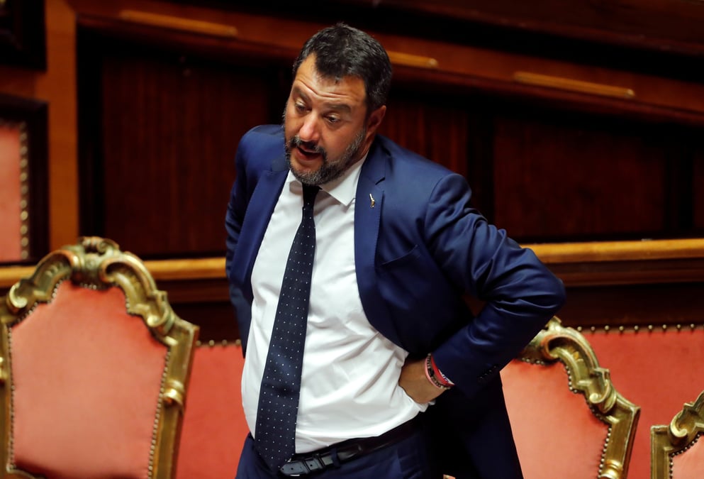 Crise ouverte en italie, salvini reclame des legislatives anticipees