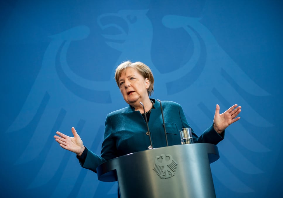 Coronavirus: merkel en isolement apres un contact avec un medecin infecte