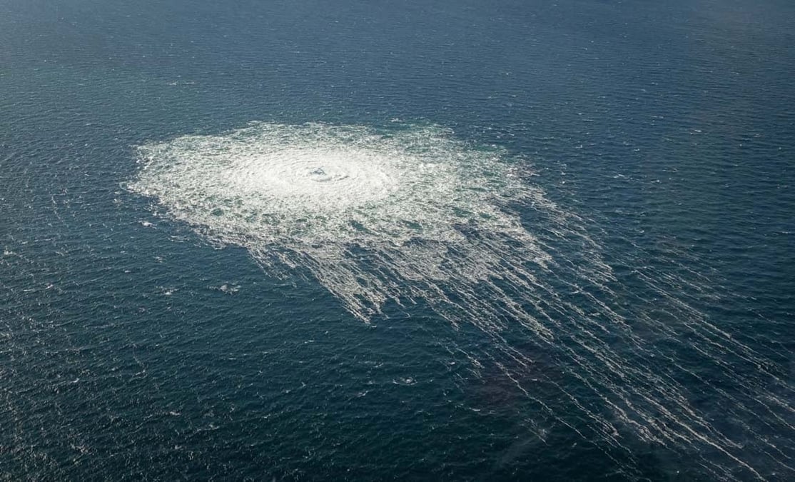 Nord Stream 2, fuite de gaz, mer Baltique