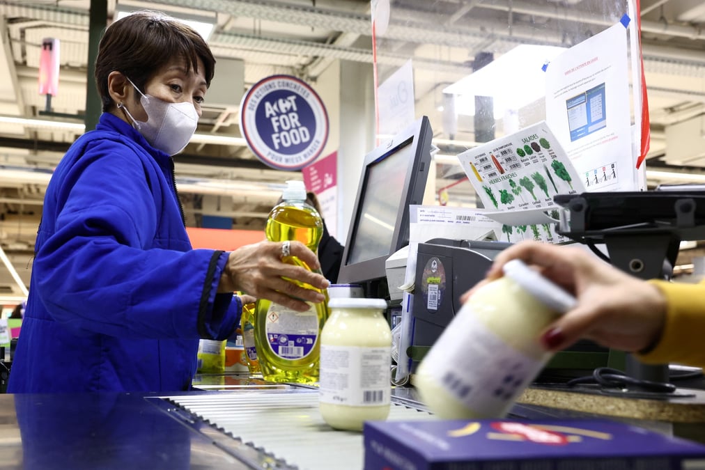 Des clients a carrefour