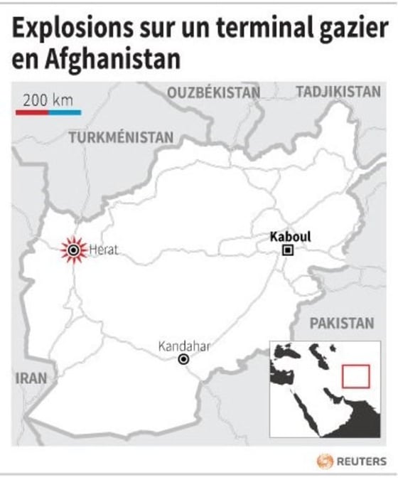 Explosion sur un terminal gazier en afghanistan