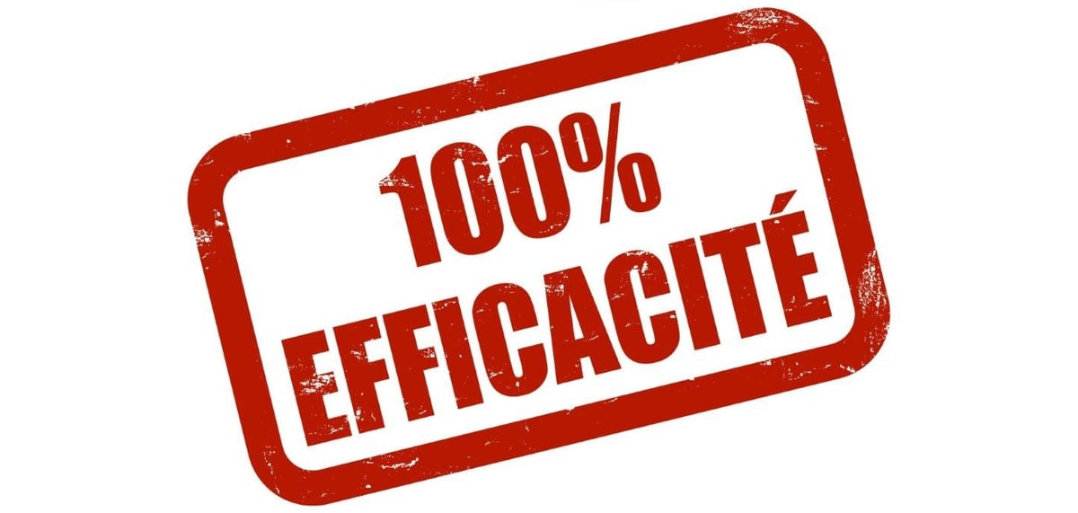 100% efficacité