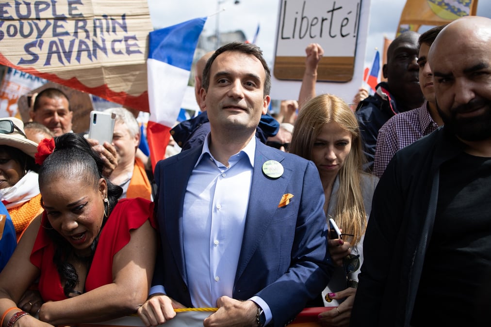 Florian Philippot, Les Patriotes, pass sanitaire, manifestation, antivax