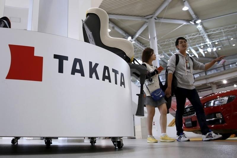 Rappel aux usa de cinq millions de vehicules equipes d'airbags takata