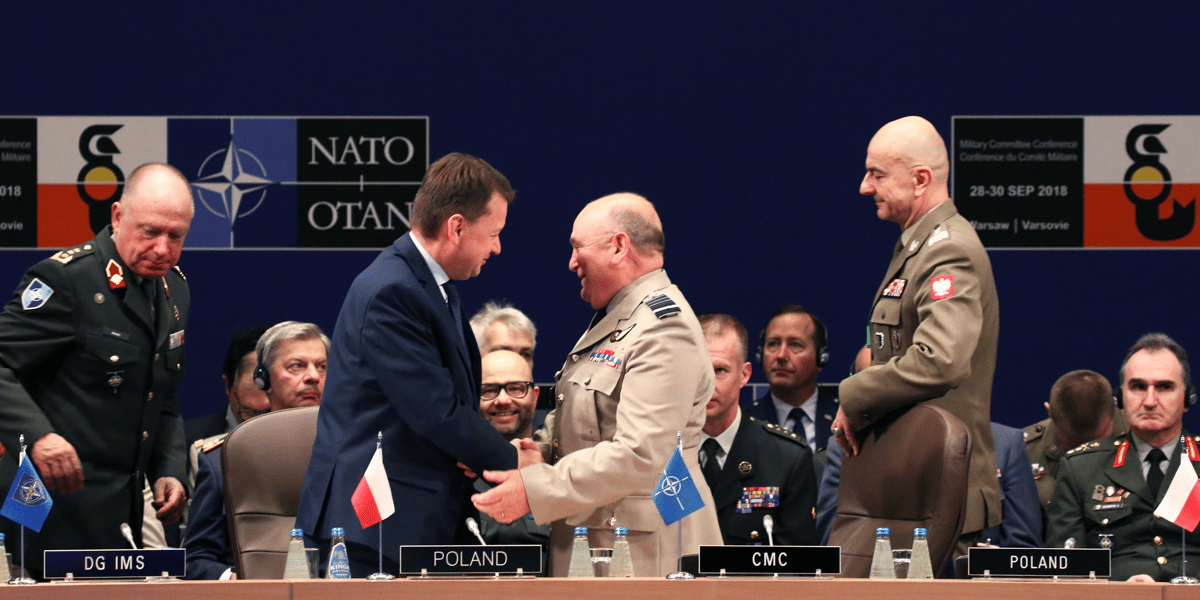Mariusz Blaszczak, Pologne, Otan, Sir Stuart Peach,
