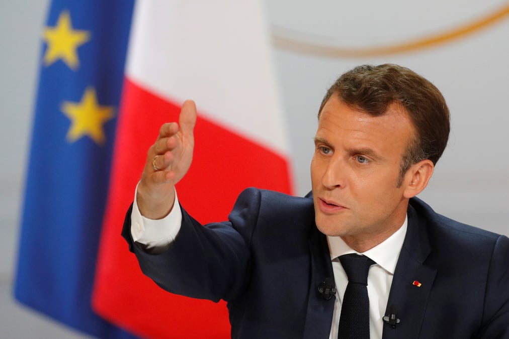 Macron assume de ne pas etre toujours sur "la meme ligne" avec merkel