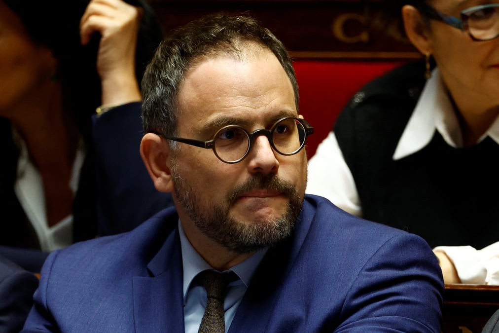 Aurelien rousseau lors des questions au gouvernement a l'assemblee nationale a paris