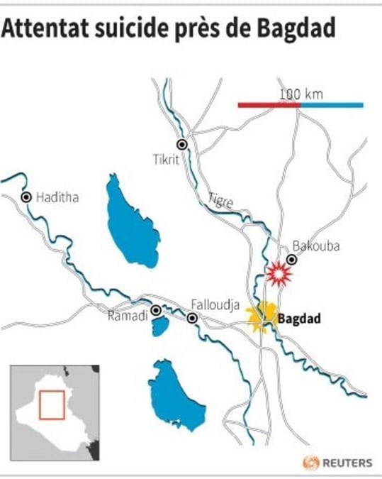Onze morts dans un attentat suicide près de Bagdad