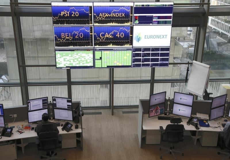 Euronext en baisse a la bourse de paris apres l'amende de l'amf