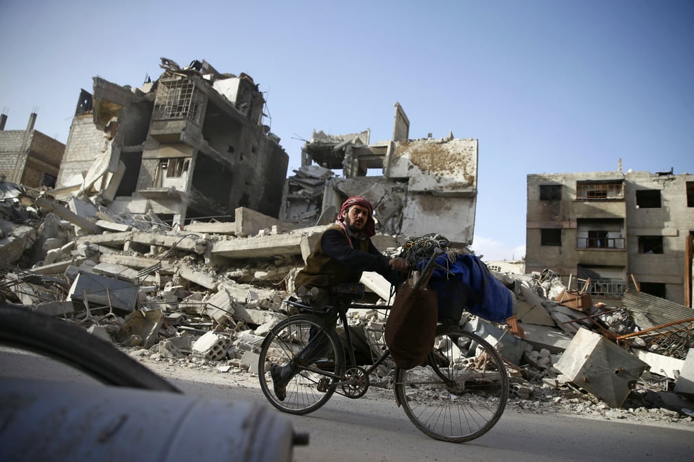 Plus d'un tiers de la ghouta orientale a ete repris, selon l'osdh