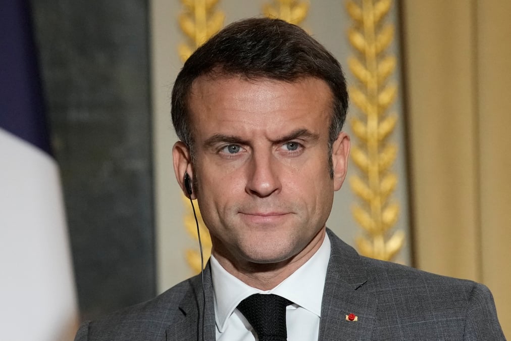Le president francais macron a paris