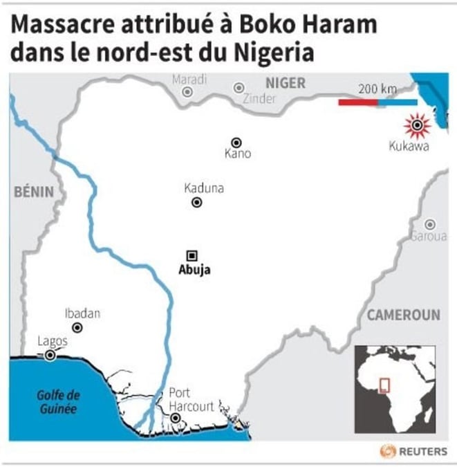 Massacre attribue a boko haram dans le nord-est du nigeria