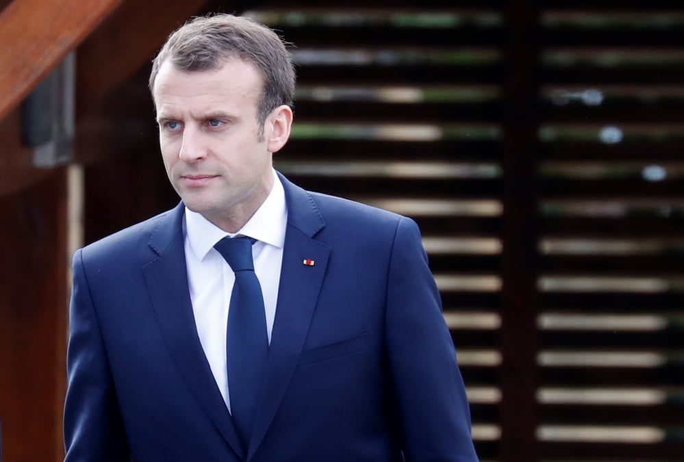 Douma: la france a des preuves, frappera "en temps voulu", declare macron
