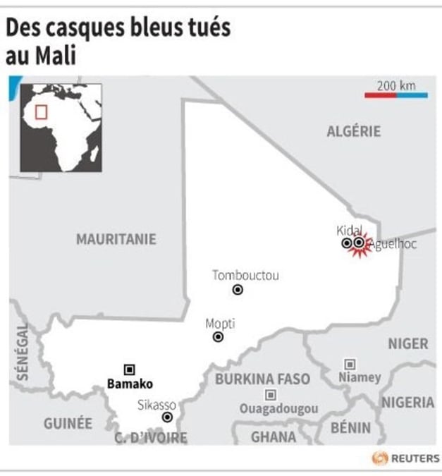 Quatre casques bleus tués par une explosion au Mali