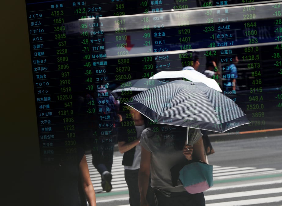 La bourse de tokyo finit en baisse