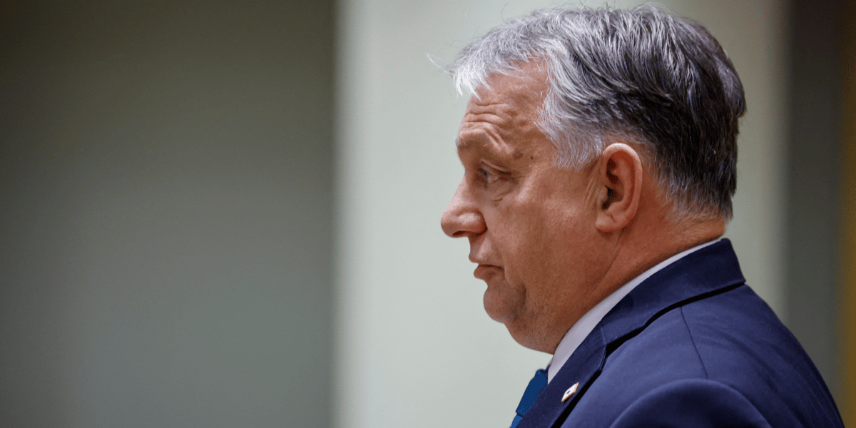 Le premier ministre hongrois viktor orban lors d'un sommet des dirigeants de l'ue