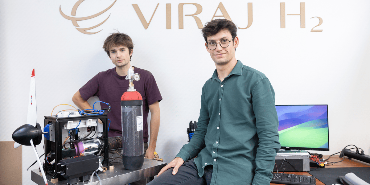 Joseph Risson et Paul de Goÿs, cofondateurs de Viraj H2.