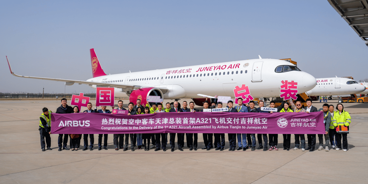 Livraison du premier Airbus A321 NEO produit en Chine
