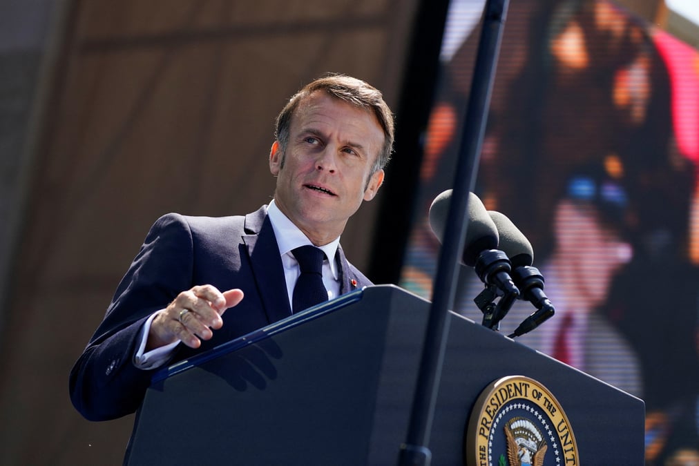 Le president francais emmanuel macron