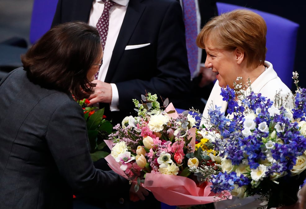 Le bundestag confie a angela merkel un 4e mandat de chanceliere