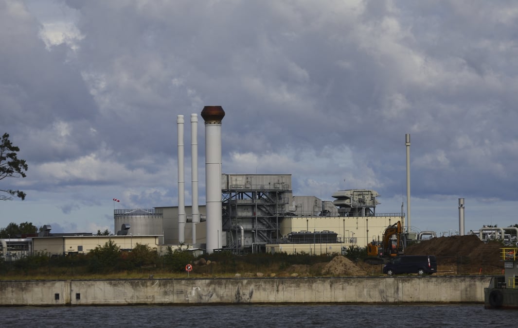 Installation du gazoduc nord stream 1 a lubmin